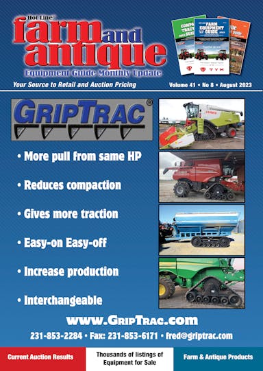 August 2023 Farm and Antique Equipment Guide Monthly Update