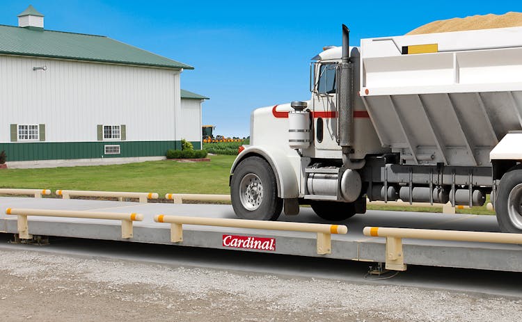 Cardinal Scale’s Harvester Precast Concrete Deck Truck Scales for Agricultural Weighing