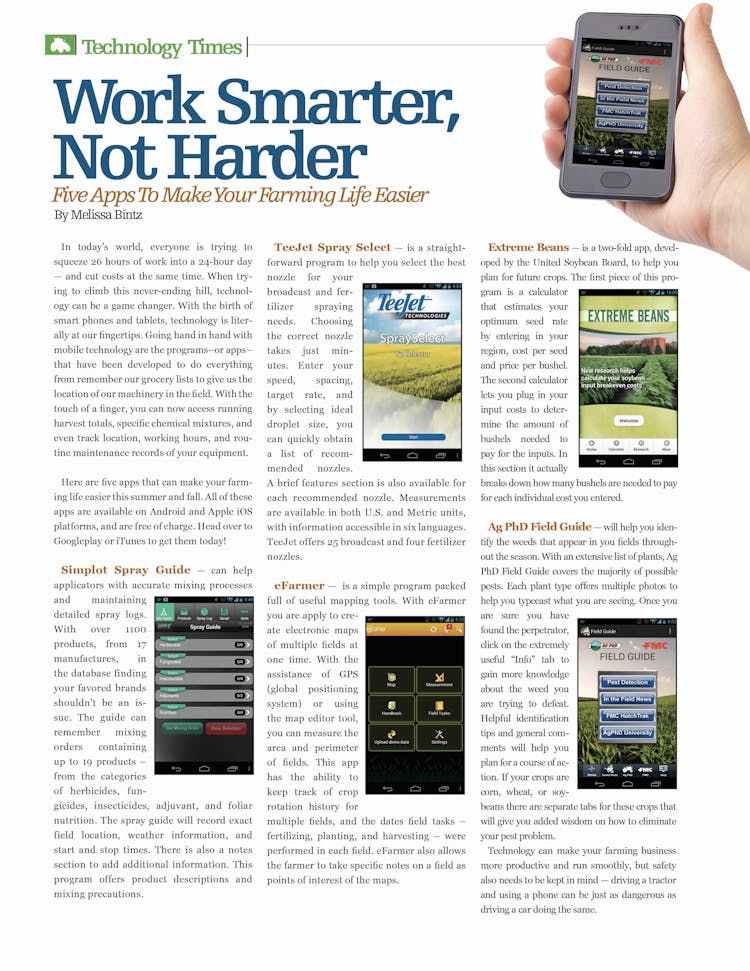 Work Smarter, Not Harder - Five Apps To Make Your Farming Life Easier
