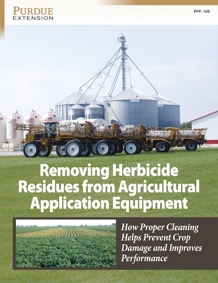Extension Manual Shows Herbicide Applicators How to Clean Equipment