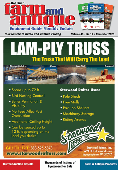 Farm and Antique Guide Monthly Update November 2025