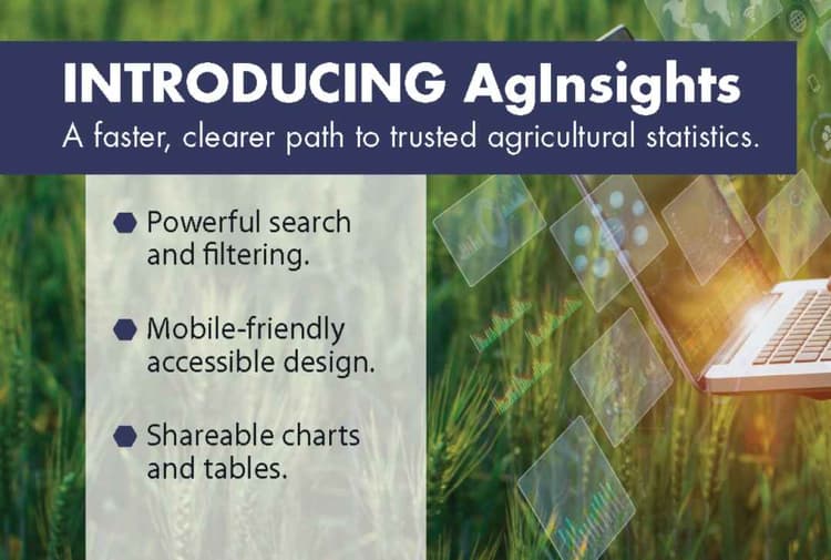 USDA NASS Launches AgInsights Data Tool