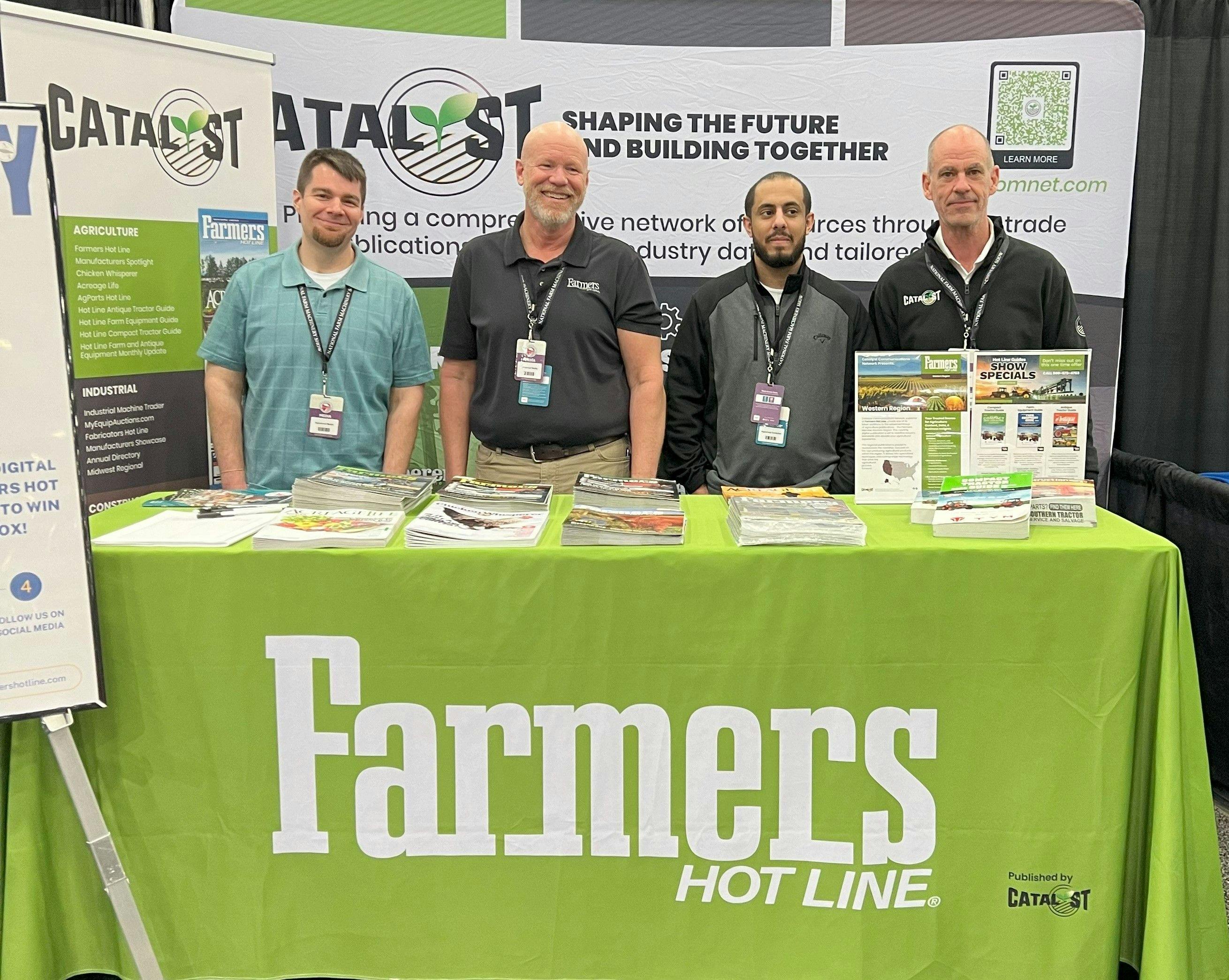 Our Farmers Hot Line crew altogether on the first day of the show.