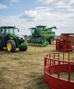 gif of farm equipment in field
