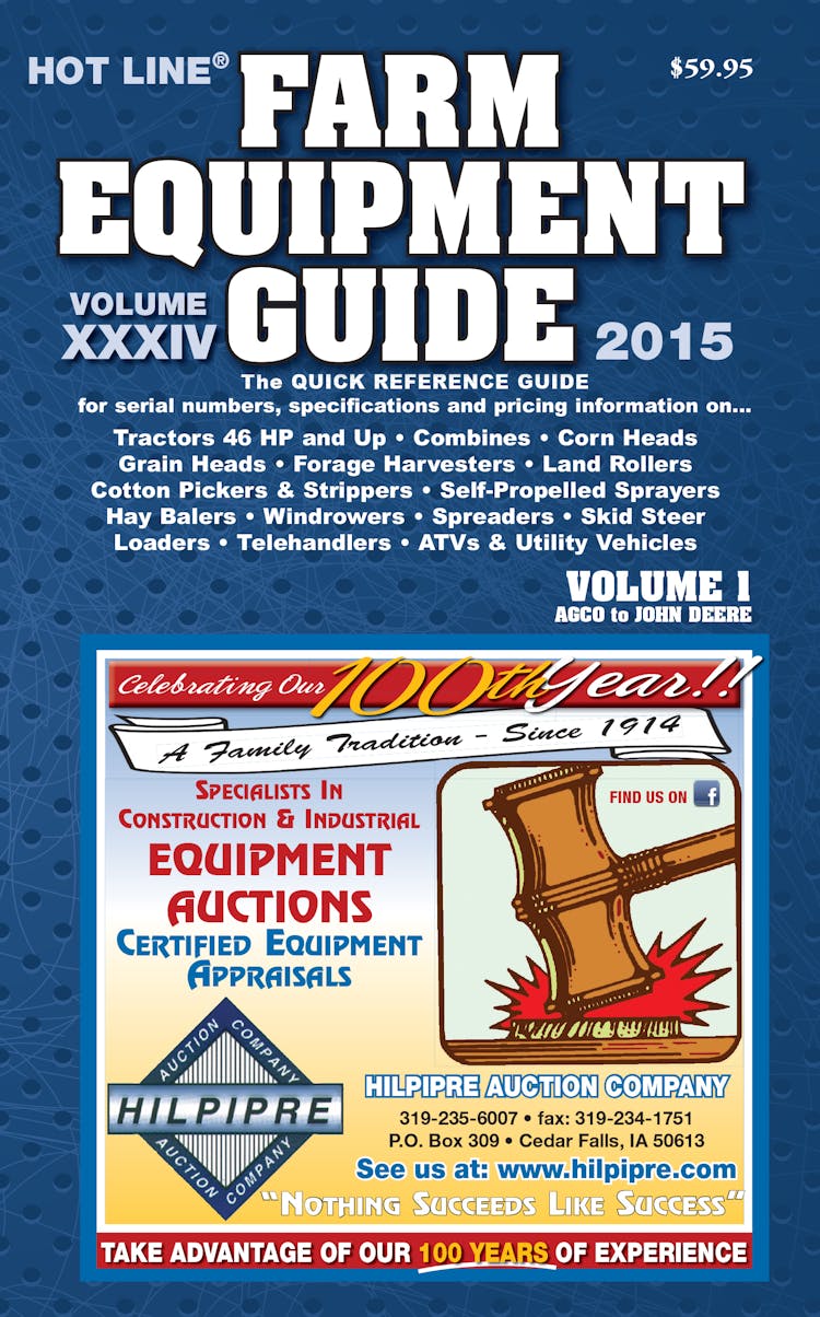 If You Buy, Sell, Evaluate or Appraise Equipment You Need the New 2015 Guide for Pricing and Identifying Farm Equipment