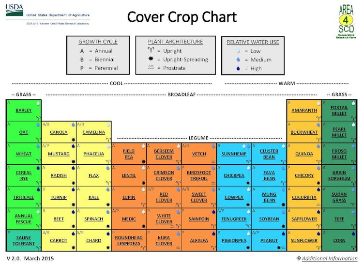 USDA Develops The Periodic Table Of Cover Crops